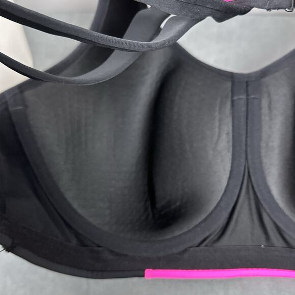 Livi Active Molded Underwire High Impact Bra Size 44D Pink Black Sports Bra New - Picture 5 of 7